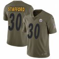 Pittsburgh Steelers #30 Daimion Stafford Limited Olive 2017 Salute to Service NFL Jersey