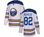 Adidas Buffalo Sabres #82 Nathan Beaulieu Authentic White 2018 Winter Classic NHL Jersey