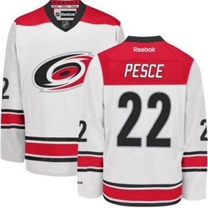 Carolina Hurricanes #22 Brett Pesce Authentic White Away NHL Jersey