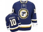 Reebok St. Louis Blues #10 Scottie Upshall Authentic Navy Blue Third NHL Jersey