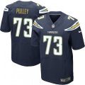 Los Angeles Chargers #73 Spencer Pulley Elite Navy Blue Team Color NFL Jersey