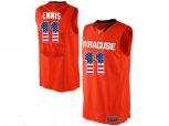 2016 US Flag Fashion Men's Syracuse Orange Tyler Ennis #11 College Authentic Basketball Jersey - Orange