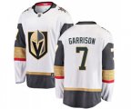 Vegas Golden Knights #7 Jason Garrison Authentic White Away Fanatics Branded Breakaway NHL Jersey