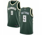 Milwaukee Bucks #9 Wesley Matthews Swingman Green Basketball Jersey - Icon Edition