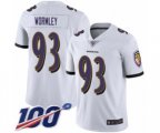 Baltimore Ravens #93 Chris Wormley White Vapor Untouchable Limited Player 100th Season Football Jersey