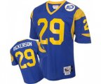 Los Angeles Rams #29 Eric Dickerson Authentic Blue Throwback Football Jersey