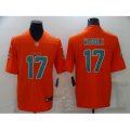 Miami Dolphins #17 Jaylen Waddle Orange 2021 Vapor Untouchable Nike Limited Jersey
