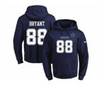 Dallas Cowboys #88 Dez Bryant Navy Blue Name & Number Pullover NFL Hoodie