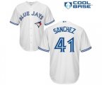 Toronto Blue Jays #41 Aaron Sanchez Replica White Home Baseball Jersey