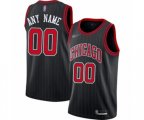 Chicago Bulls Customized Authentic Black Finished Basketball Jersey - Statement Edition