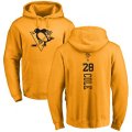 Pittsburgh Penguins #28 Ian Cole Gold One Color Backer Pullover Hoodie