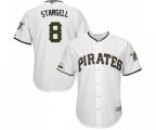 Pittsburgh Pirates #8 Willie Stargell Replica White Alternate Cool Base Baseball Jersey