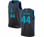 Dallas Mavericks #44 Justin Jackson Authentic Charcoal Basketball Jersey - City Edition