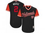 Washington Nationals #2 Adam Eaton Mouse Authentic Navy Blue 2017 Players Weekend MLB Jersey