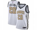 Atlanta Hawks #20 John Collins Authentic White NBA Jersey - City Edition