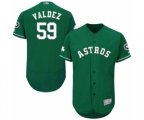 Houston Astros Framber Valdez Green Celtic Flexbase Authentic Collection Baseball Player Jersey