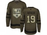 Los Angeles Kings #19 Alex Iafallo Green Salute to Service Stitched NHL Jersey