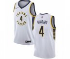 Indiana Pacers #4 Victor Oladipo Swingman White NBA Jersey - Association Edition