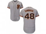 San Francisco Giants #48 Pablo Sandoval Gray Flexbase Authentic Collection MLB Jersey