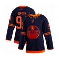 Edmonton Oilers #94 Ryan Smyth Authentic Navy Blue Alternate Hockey Jersey