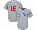 Chicago Cubs Robel Garcia Replica Grey Road Cool Base Baseball Player Jersey