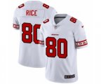 San Francisco 49ers #80 Jerry Rice White Team Logo Cool Edition Jersey
