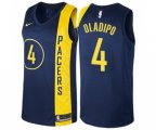Indiana Pacers #4 Victor Oladipo Swingman Navy Blue NBA Jersey - City Edition
