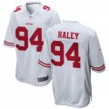 San Francisco 49ers Retired Player #94 Charles Haley Nike White Vapor Limited Player Jersey