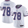 New York Giants #78 Andrew Thomas White Stitched NFL Limited Rush Jersey