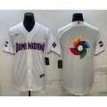 Dominican Republic Baseball 2023 White World Baseball Big Logo With Classic Stitched Jerseys