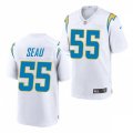 Los Angeles Chargers Retired Player #55 Junior Seau Nike White Vapor Limited Jersey