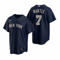 Nike New York Yankees #7 Mickey Mantle Navy Alternate Stitched Baseball Jersey