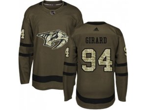 Nashville Predators #94 Samuel Girard Green Salute to Service Stitched NHL Jersey