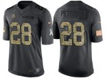 Minnesota Vikings #28 Adrian Peterson Stitched Black NFL Salute to Service Limited Jerseys