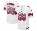 New York Giants #88 Evan Engram Elite White Road Drift Fashion Football Jersey