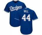 Los Angeles Dodgers #44 Rich Hill Authentic Royal Blue Team Logo Fashion Cool Base MLB Jersey