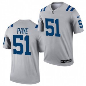 Indianapolis Colts #51 Kwity Paye Nike Gray Inverted Legend Jersey