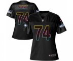 Women Seattle Seahawks #74 George Fant Game Black Team Color Football Jersey