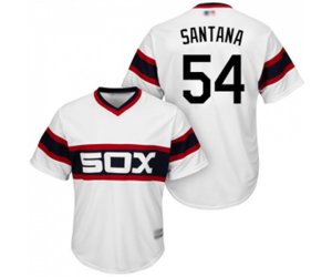 Chicago White Sox #54 Ervin Santana Replica White 2013 Alternate Home Cool Base Baseball Jersey