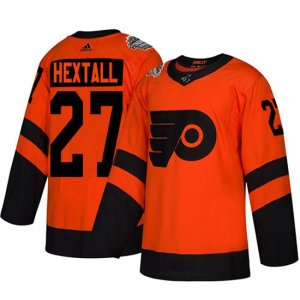 Philadelphia Flyers #27 Ron Hextall Orange Authentic 2019 Stadium Series Stitched NHL Jersey