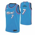 Nike Miami Heat #7 Kyle Lowry 2019 20 Blue Miami City Edition NBA Jersey