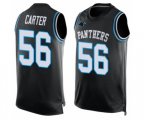 Carolina Panthers #56 Jermaine Carter Elite Black Player Name & Number Tank Top Football Jersey