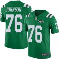 New York Jets #76 Wesley Johnson Limited Green Rush Vapor Untouchable NFL Jersey
