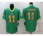 Philadelphia Eagles #11 A. J. Brown Green City Edition Limited Stitched Jersey