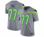Seattle Seahawks #77 Ethan Pocic Limited Silver Inverted Legend Football Jersey