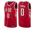 Houston Rockets #0 Marquese Chriss Authentic Red NBA Jersey - City Edition