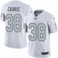 Oakland Raiders #38 T.J. Carrie Limited White Rush Vapor Untouchable NFL Jersey