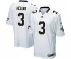 New Orleans Saints #3 Bobby Hebert Game White Football Jersey
