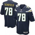 Los Angeles Chargers #78 Michael Schofield Game Navy Blue Team Color NFL Jersey