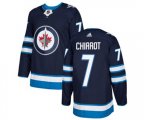 Winnipeg Jets #7 Ben Chiarot Authentic Navy Blue Home NHL Jersey
